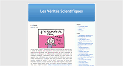 Desktop Screenshot of lesveritesscientifiques.com