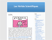 Tablet Screenshot of lesveritesscientifiques.com